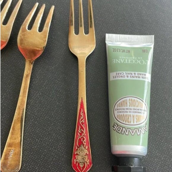 Brass Dessert Fork (6) - Picture 7 of 7